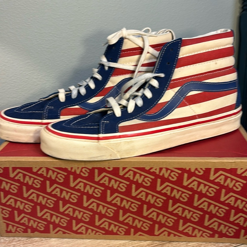 Vans Flag stripe red white blue graphics off the wall